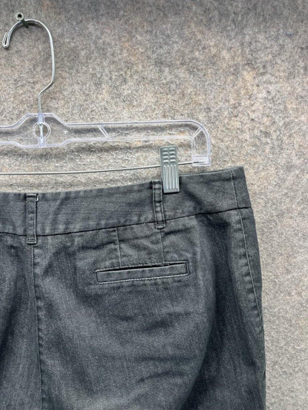 J. Jill Dress Pants Womens 12P Gray Cotton Blend Twill Straight Stretch Pockets - Picture 10 of 11